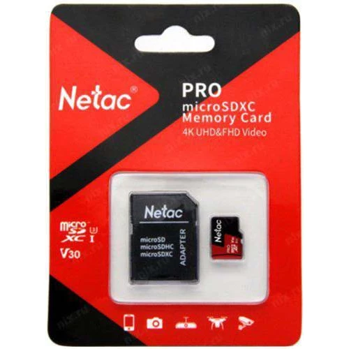 Карта памяти 128Gb Netac P500 Extreme Pro (NT02P500PRO-128G-R)