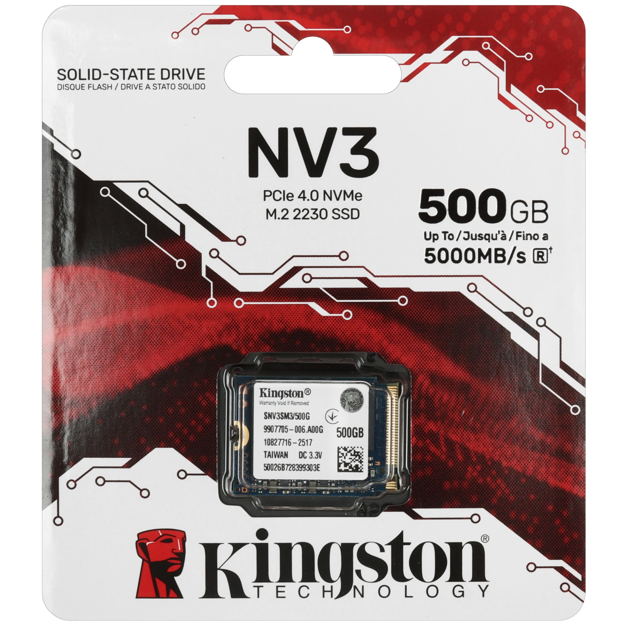 Жесткий диск SSD 500Gb Kingston NV3 (SNV3SM3/500G)