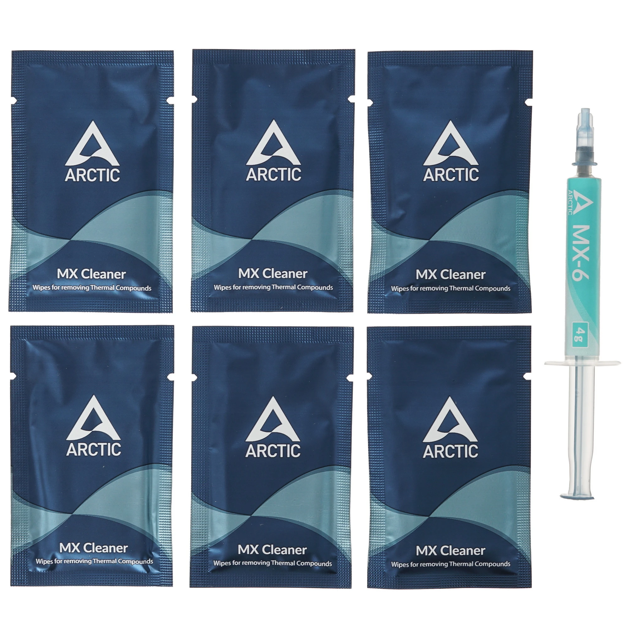 Термопаста Arctic Cooling MX-6 4g with 6pcs MX Cleaner (ACTCP00084A)