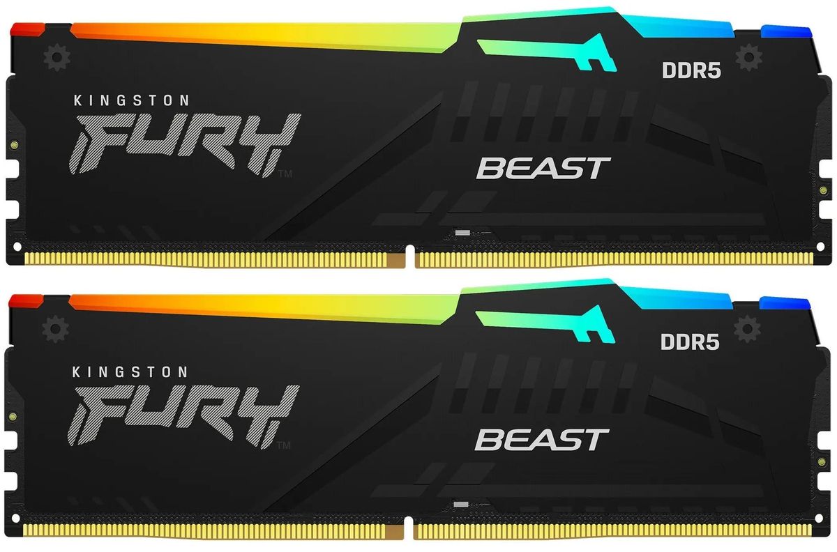 Модуль памяти 32Gb (2*16Gb) Kingston FURY Beast RGB Expo (KF564C32BBEAK2-32)