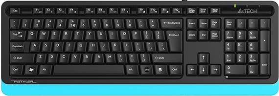 Клавиатура A4Tech Fstyler FKS10 (черный/синий)