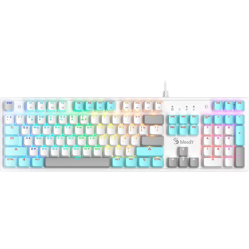 Клавиатура A4Tech Bloody S510N (белая)