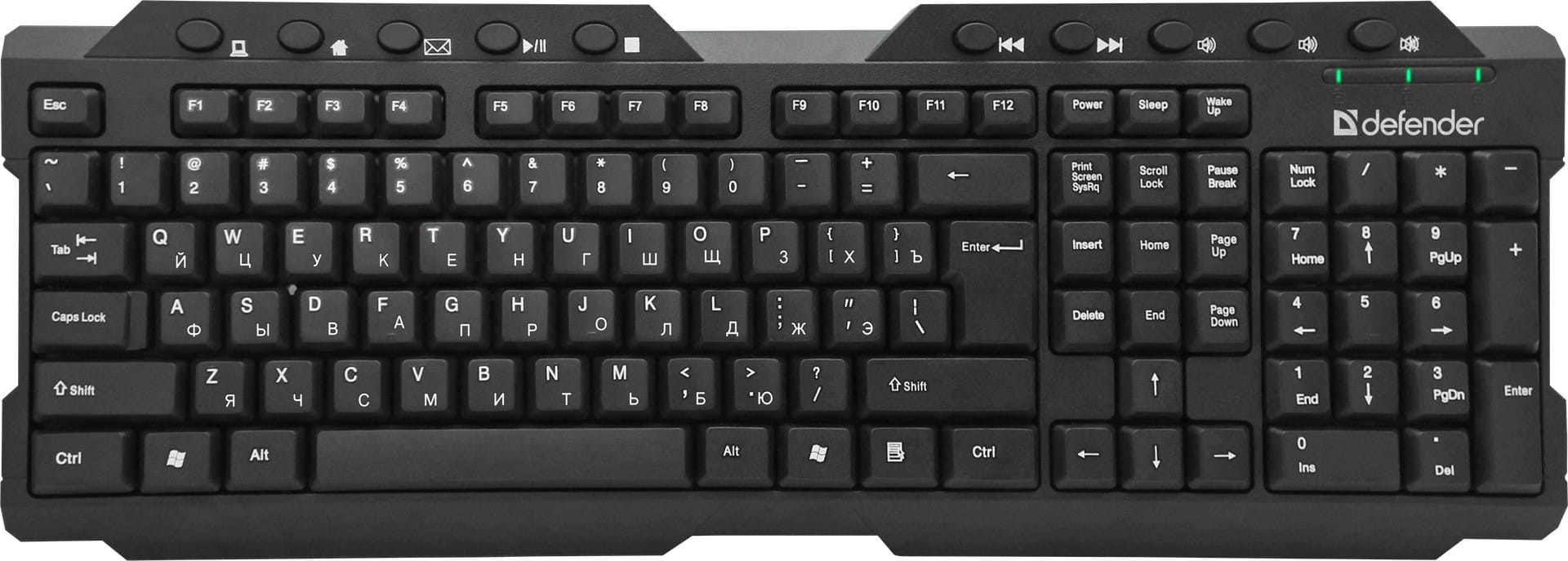 Клавиатура Defender ELEMENT HB-195 RU (45195) Black (радио)