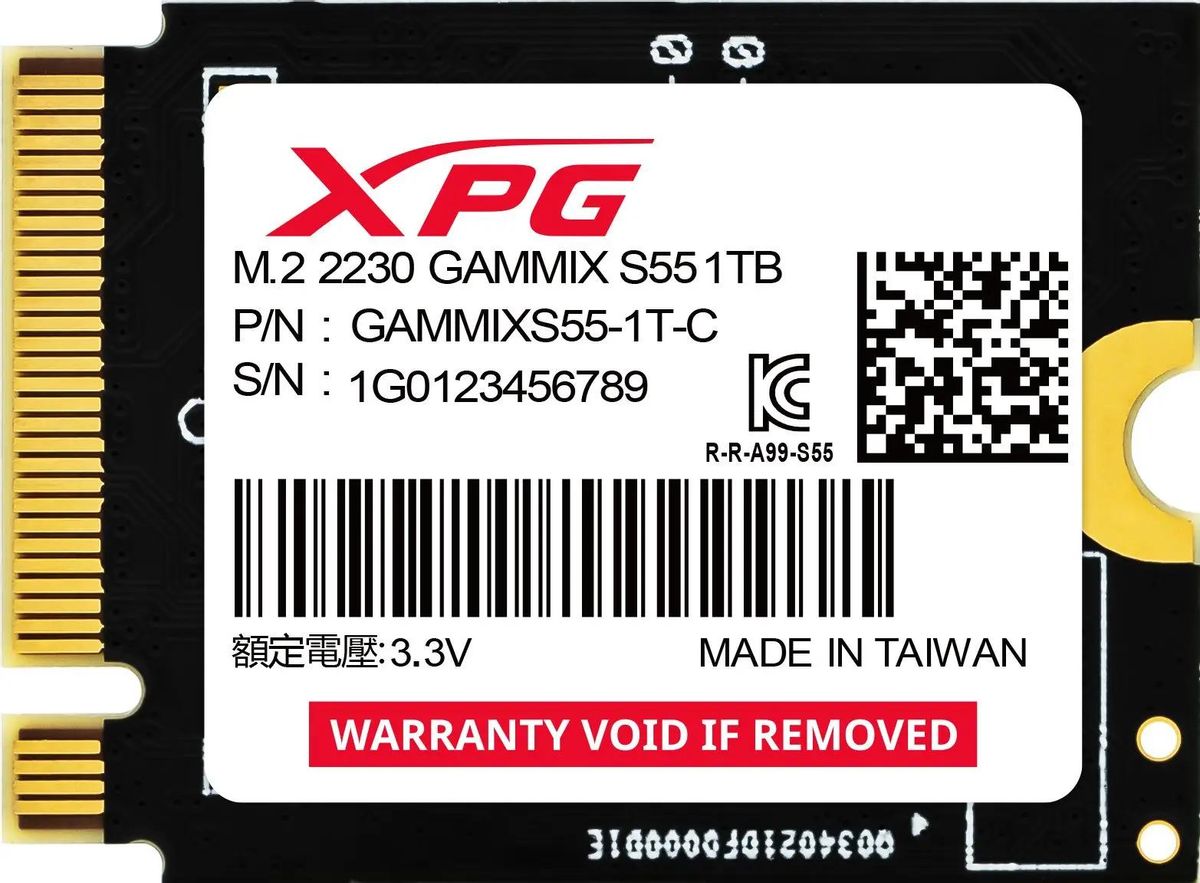 Жесткий диск SSD 1Tb ADATA XPG Gammix S55 (SGAMMIXS55-1T-C)