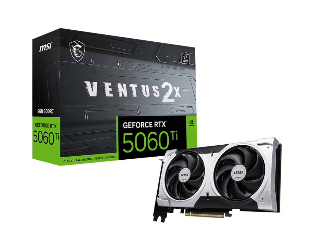 Видеокарта MSI RTX 5060Ti (RTX 5060 Ti 8G VENTUS 2X PLUS)