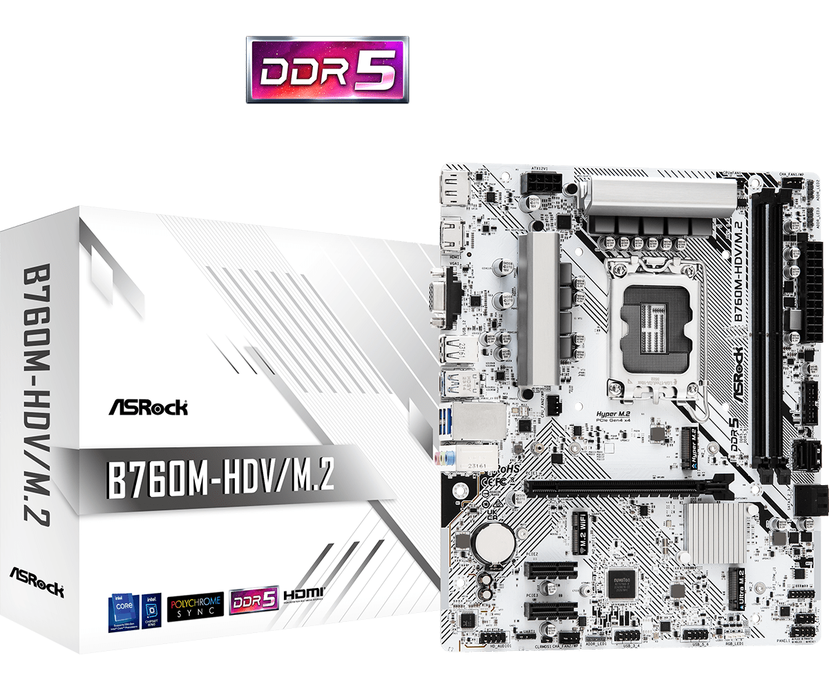 Материнская плата AsRock B760M-HDV/M.2
