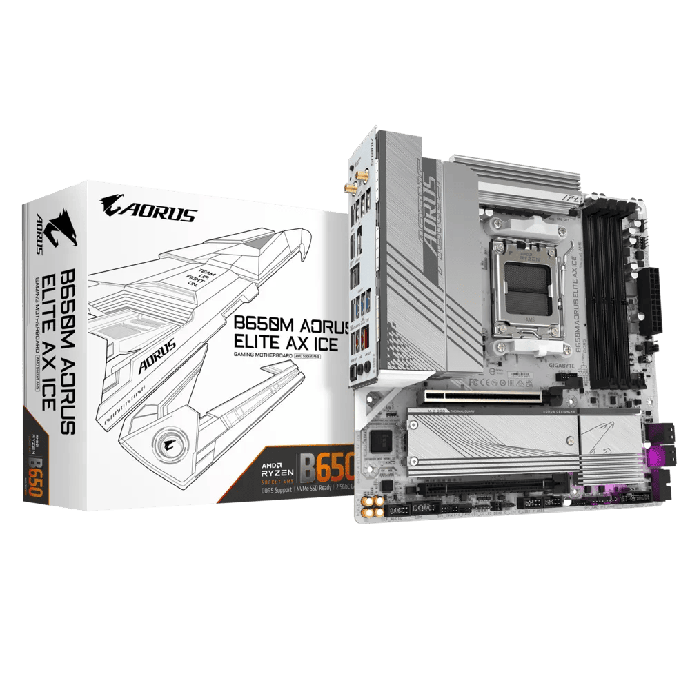 Материнская плата Gigabyte B650M Aorus Elite AX Ice