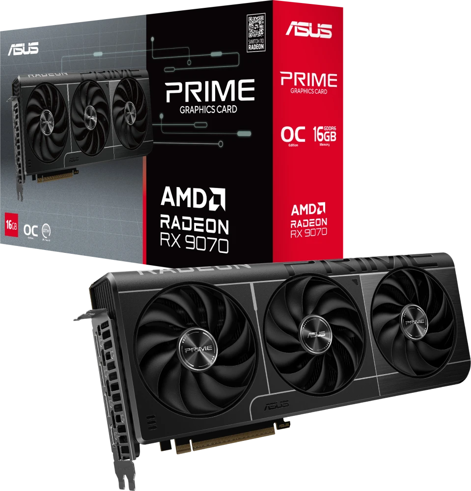 Видеокарта Asus RX 9070 Prime OC Edition 16GB (PRIME-RX9070-O16G)