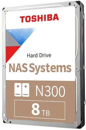 Жесткий диск 8Tb Toshiba N300 NAS (HDWG780UZSVA)