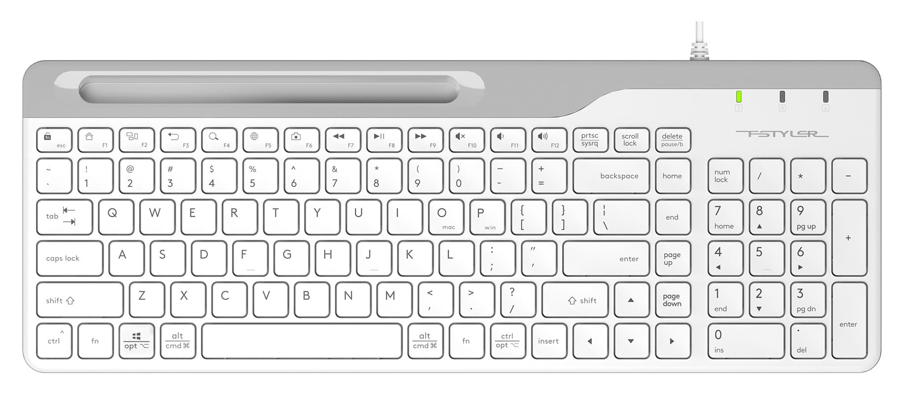 Клавиатура A4Tech Fstyler FK25 WHITE