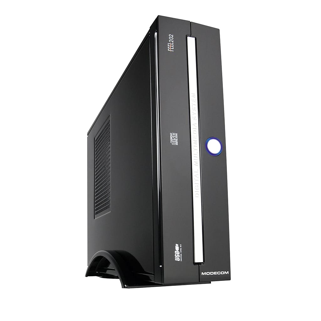 Корпус Modecom FEEL 202 black/silver w/PSU IX-F202-13
