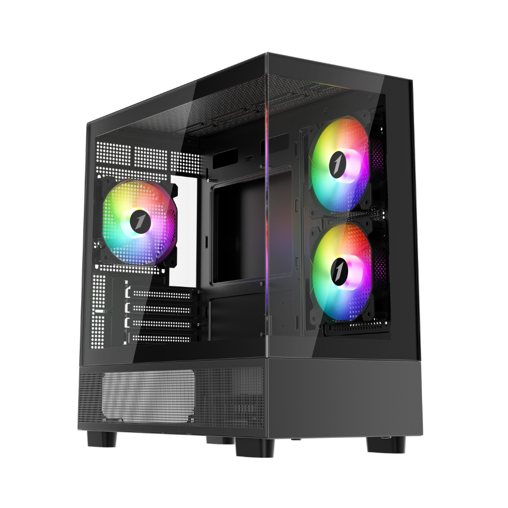 Корпус 1stPlayer MIKU Mi5 ARGB (черный) (Mi5-BK-2FC7R-1FC7)
