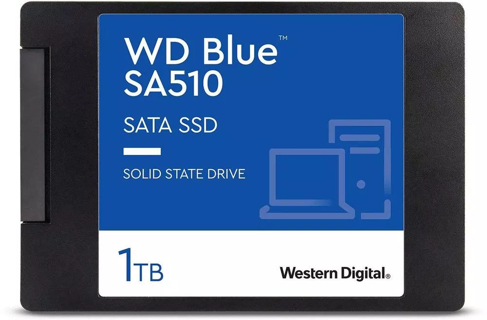 Жесткий диск SSD 1Tb Western Digital Blue SA510 (WDS100T3B0A)