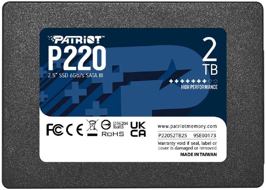 Жесткий диск SSD 2Tb Patriot P220 (P220S2TB25)