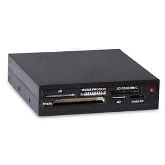 Картридер GINZZU GR-116B Black (внутренний, 6 слотов, USB 2.0)