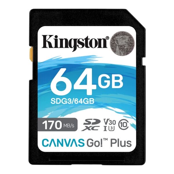 Карта памяти 64Gb Kingston Canvas Go Plus Class 10 (SDG3/64GB)