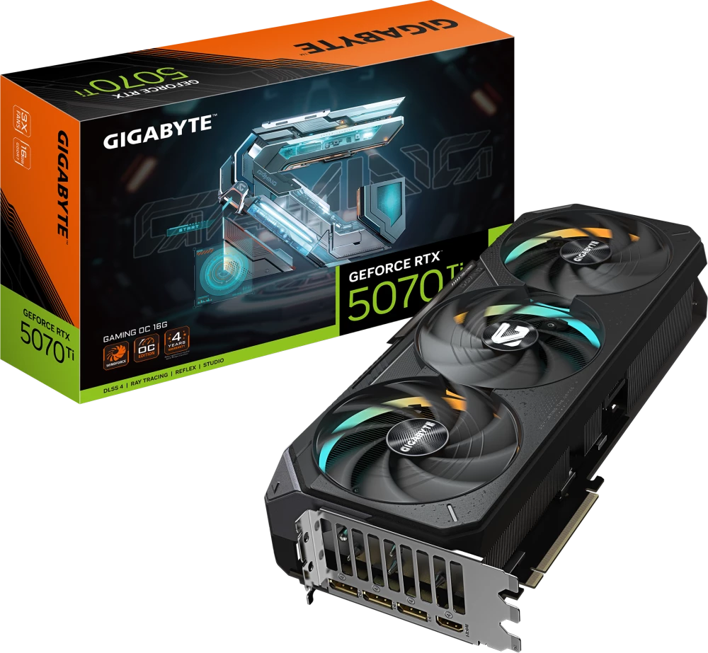 Видеокарта Gigabyte RTX 5070Ti Gaming OC 16G (GV-N507TGAMING OC-16GD)