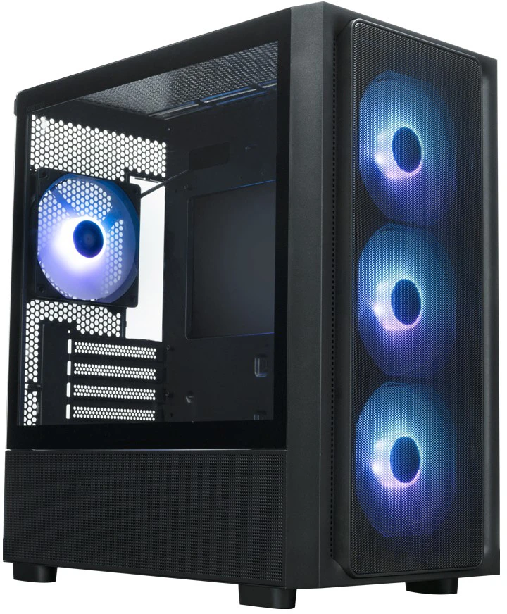 Корпус XASTRA A411M 4ARGB-FC (черный) (A411M-4FC12A)