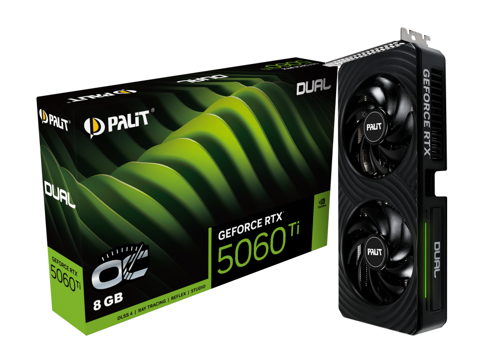 Видеокарта Palit RTX 5060Ti Dual OC (NE7506TT19P1-GB2062D)