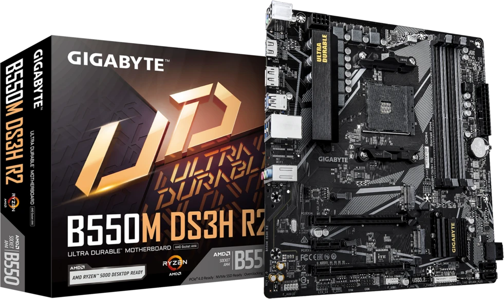 Материнская плата Gigabyte B550M DS3H R2