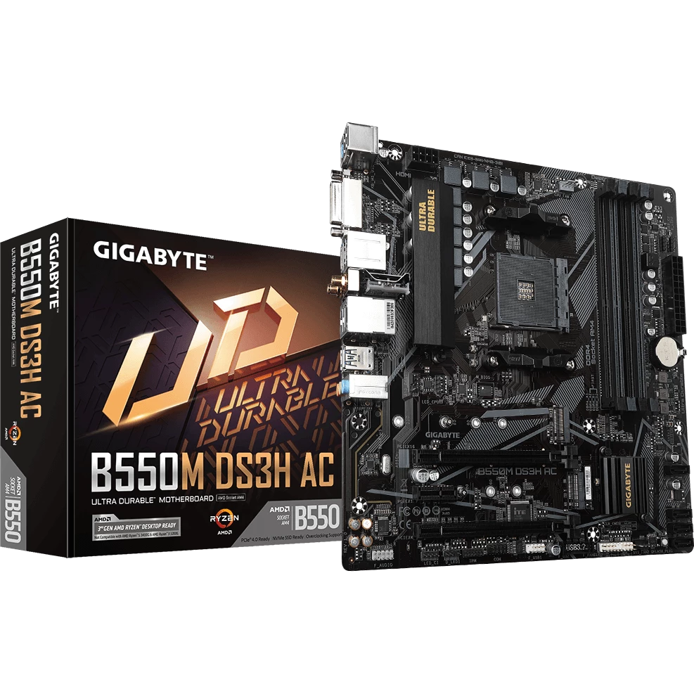 Материнская плата Gigabyte B550M DS3H AC rev 1.3