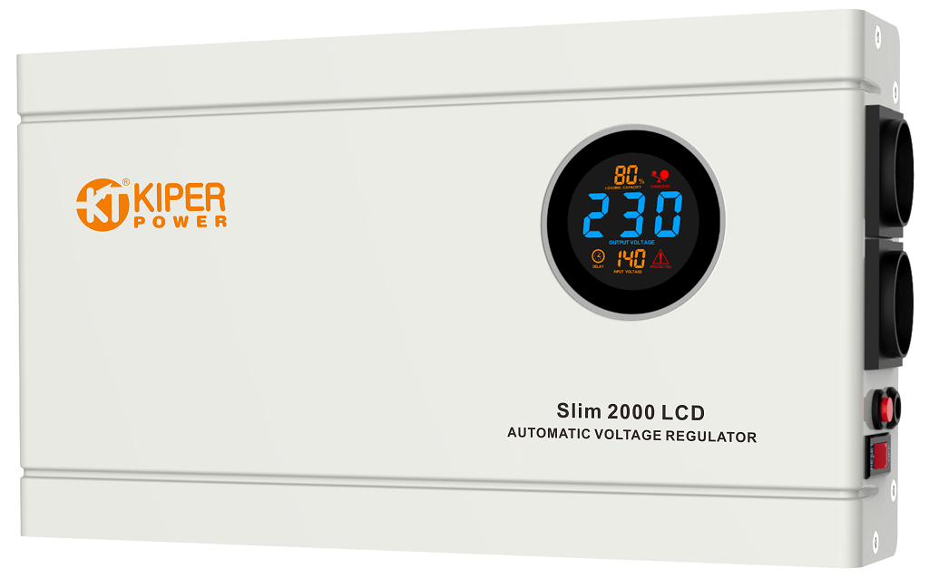 Стабилизатор напряжения 2000VA Kiper Power Slim 2000 LCD