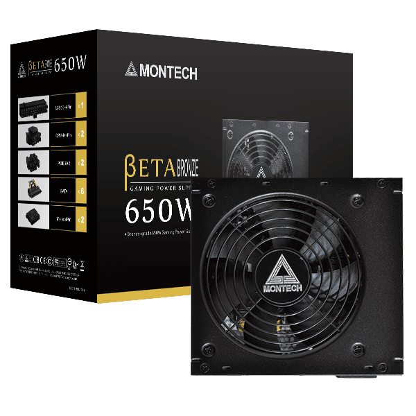 Блок питания 650W Montech BETA 650 (MNT-B650-B)