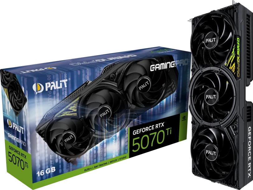 Видеокарта Palit RTX 5070 Ti GamingPro (NE7507T019T2-GB2031A)