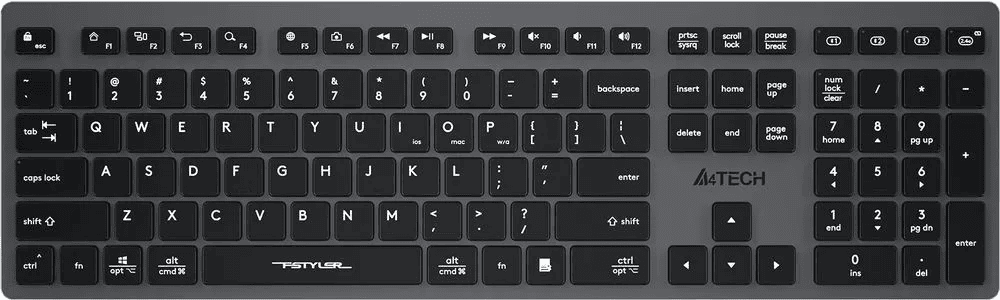 Клавиатура A4Tech Fstyler FBX50C (серая)