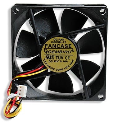 Вентилятор Gembird FANCASE (80мм, 2600 об/мин, 20 CFM, 27 дБ(А), 3-pin)