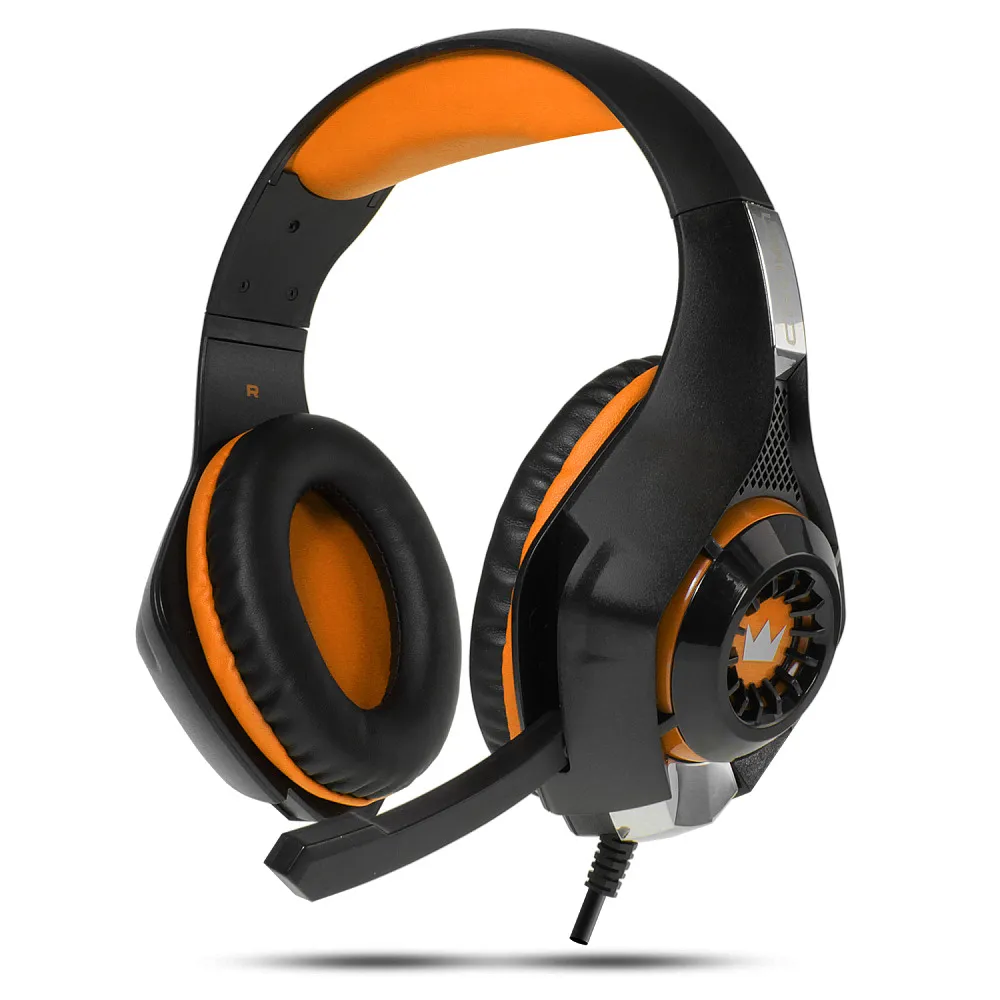 Наушники CrownMicro CMGH-102T Black&orange
