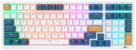 Клавиатура Royal Kludge RK98 Klein blue/RK Red