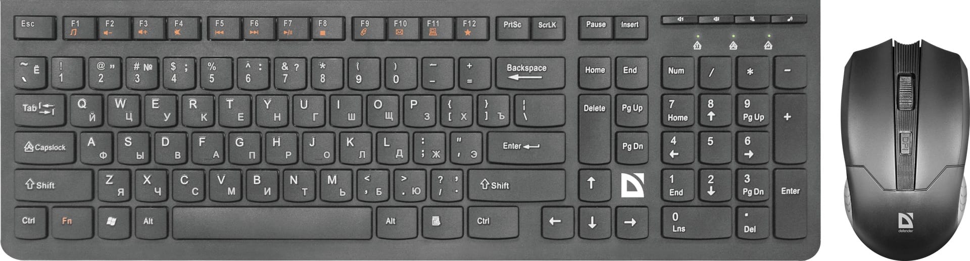 Клавиатура+ мышь Defender Columbia C-775 (45775) (Радио, Black)