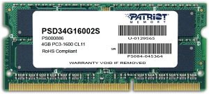 Модуль памяти 4Gb Patriot PSD34G16002S
