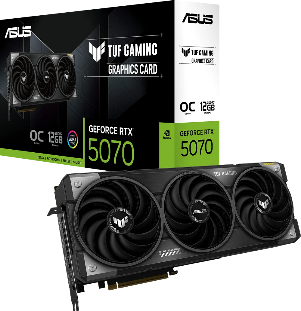 Видеокарта Asus RTX 5070 TUF Gaming OC Edition (TUF-RTX5070-O12G-GAMING)