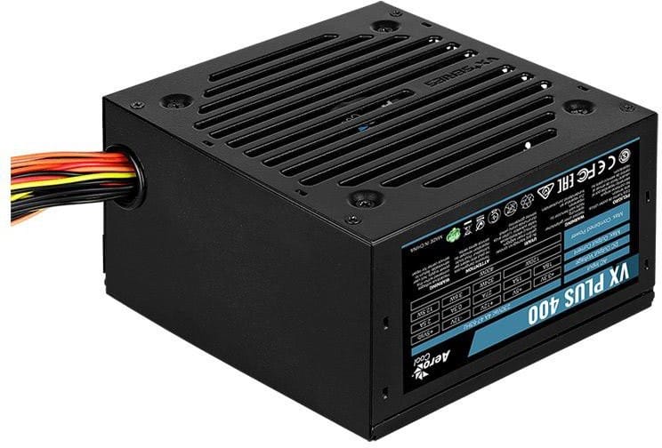 Блок питания 400W Aerocool VX-400 PLUS (24+8pin, 1x6pin, 2xMolex, 2xSATA)