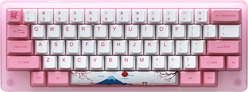 Клавиатура Akko ACR 59 Acrylic Tokyo (Akko CS Jelly Pink) (1745899)