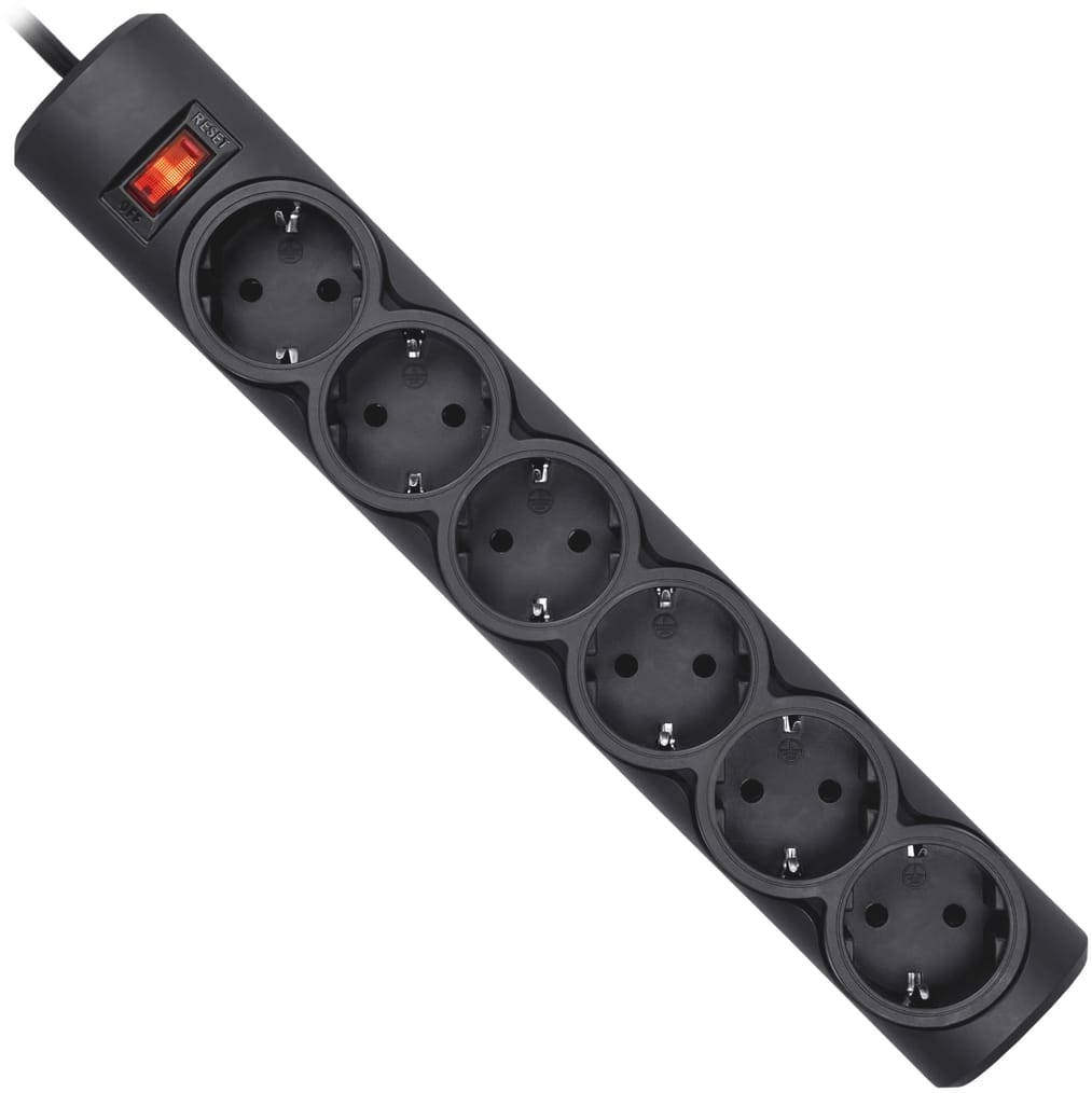 Сетевой фильтр Defender DFS 151 Black (99494)