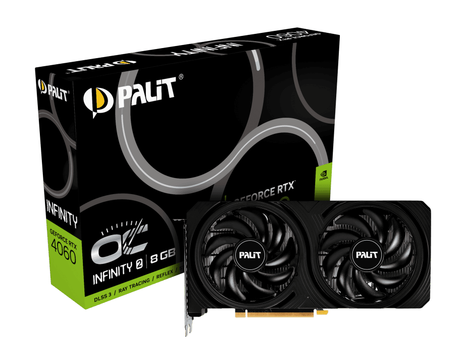 Видеокарта Palit RTX 4060 Infinity 2 OC (NE64060S19P1-1070L)
