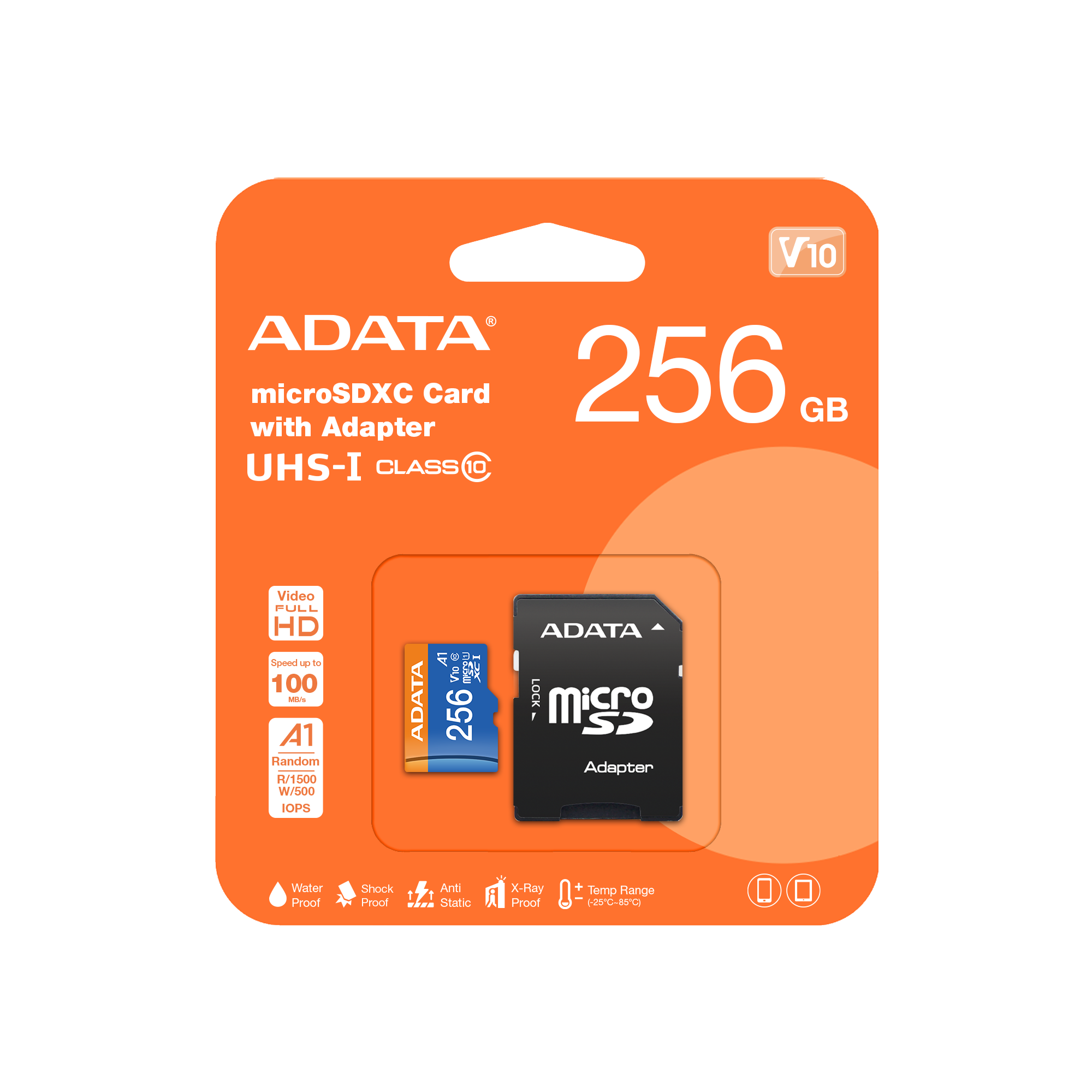 Карта памяти 256Gb A-DATA Premier (AUSDX256GUICL10A1-RA1)