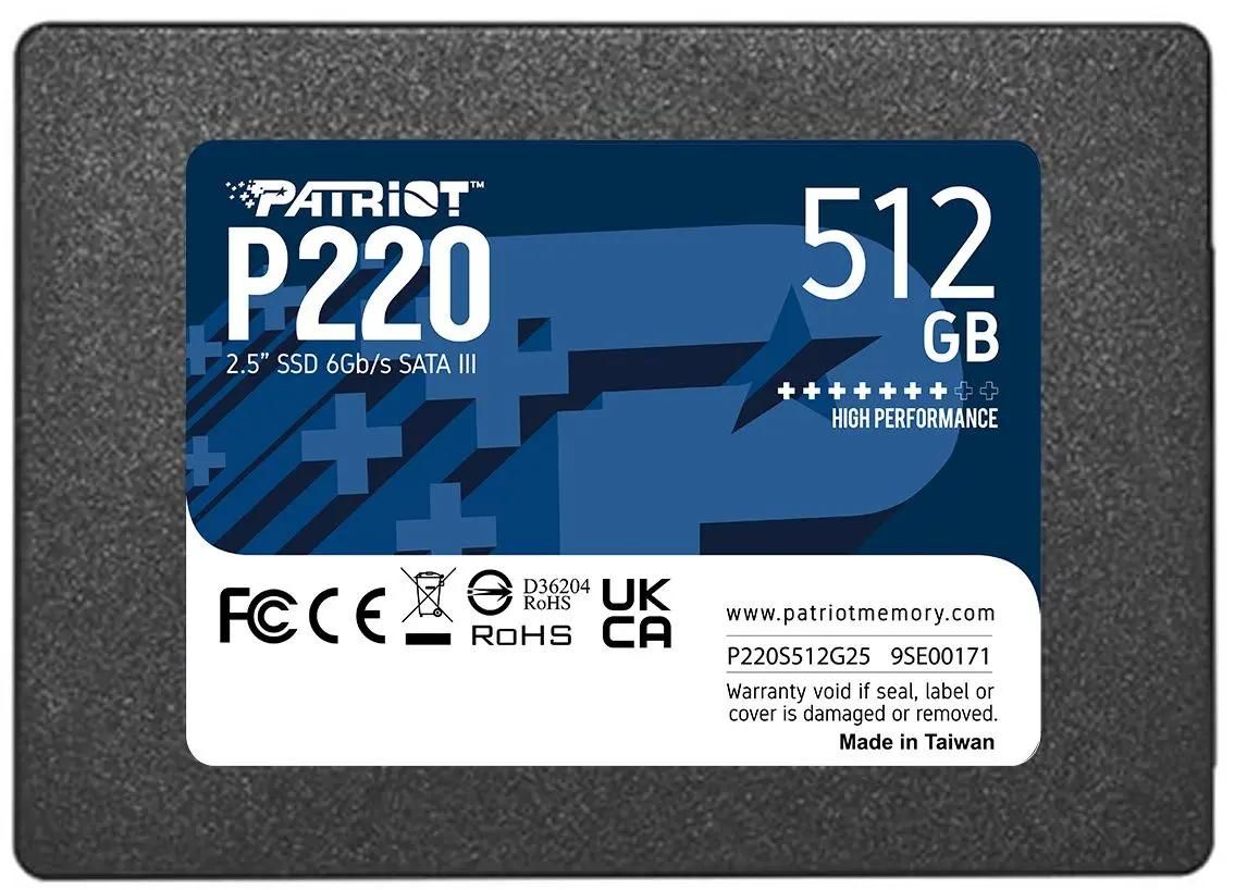 Жесткий диск SSD 512Gb Patriot P220 (P220S512G25)