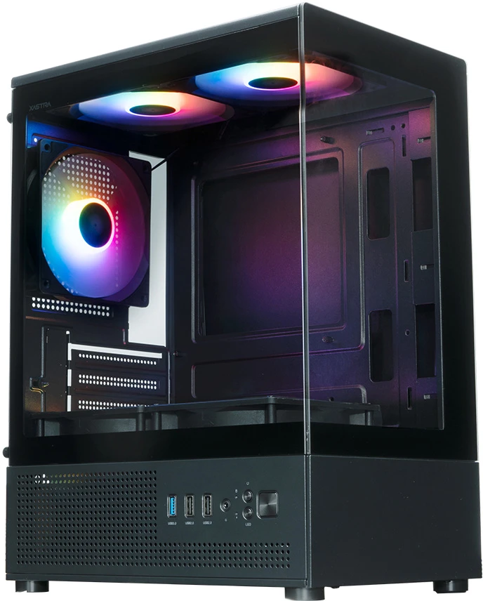 Корпус XASTRA Q300M 5ARGB-FC-C6 (черный) (Q300M-5FC12A-C6)