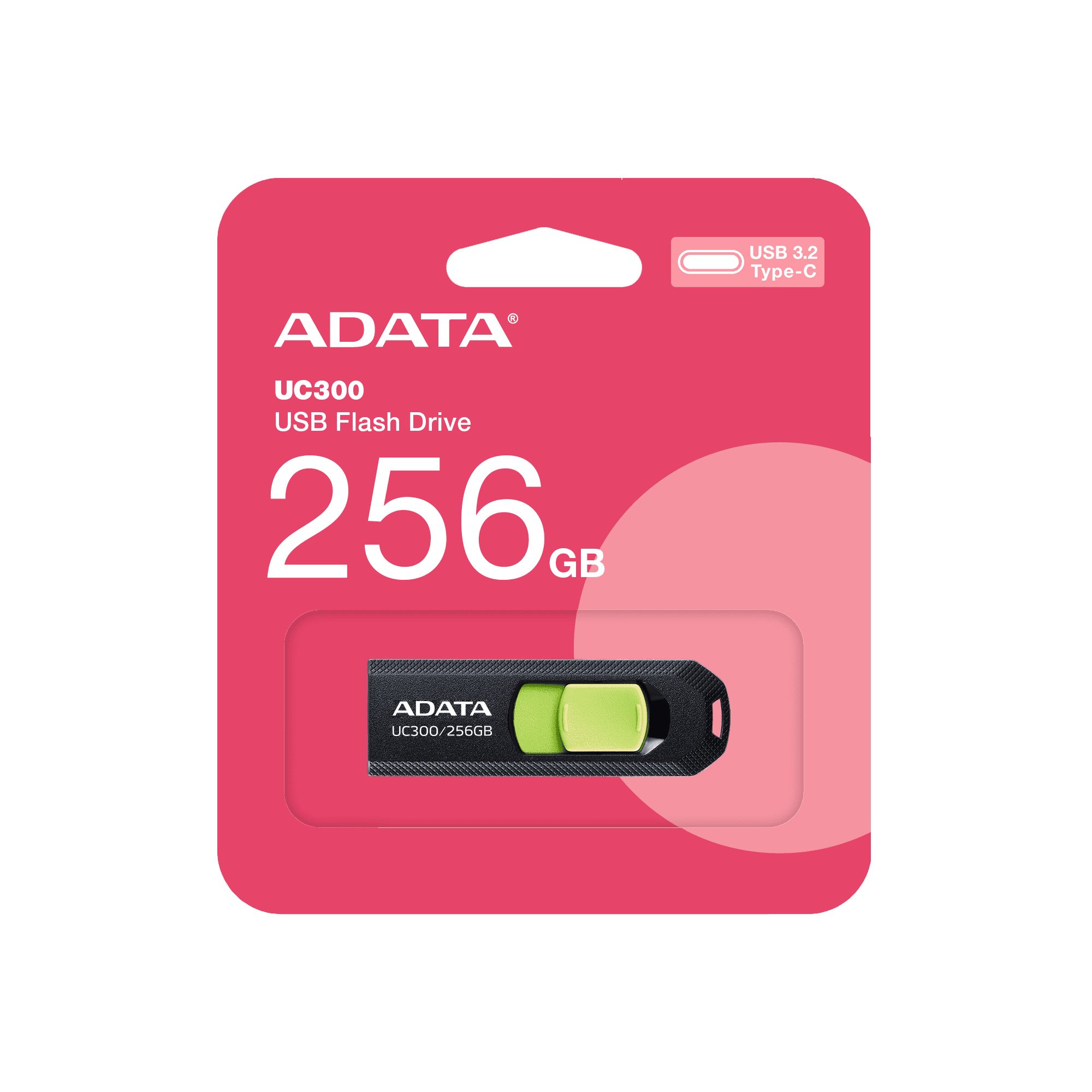 Usb flash disk 256Gb A-DATA UC300 (ACHO-UC300-256G-RBK/GN)