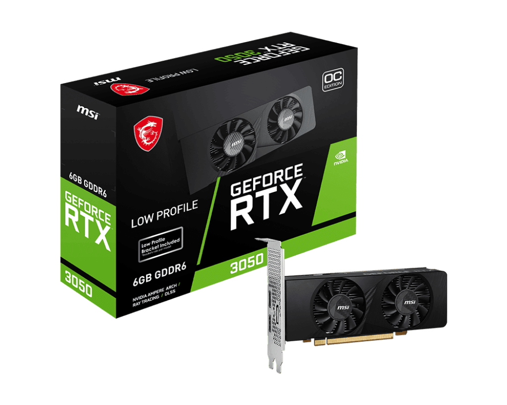 Видеокарта MSI RTX 3050 (RTX 3050 LP 6G OC)