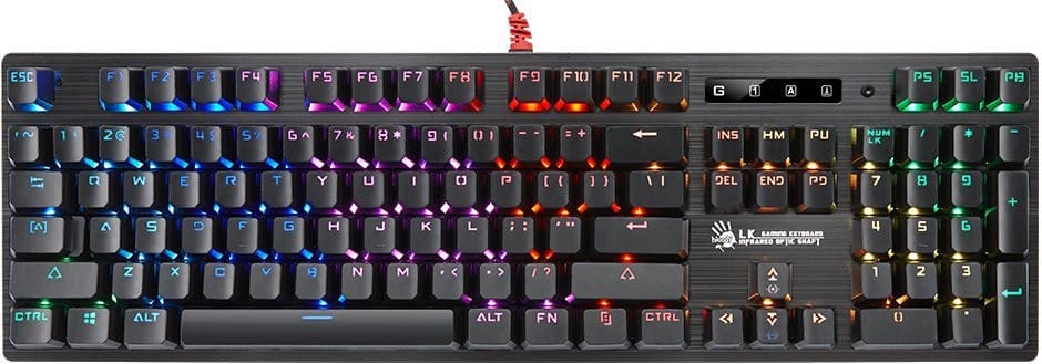 Клавиатура A4Tech Bloody B820R Strike Red Black
