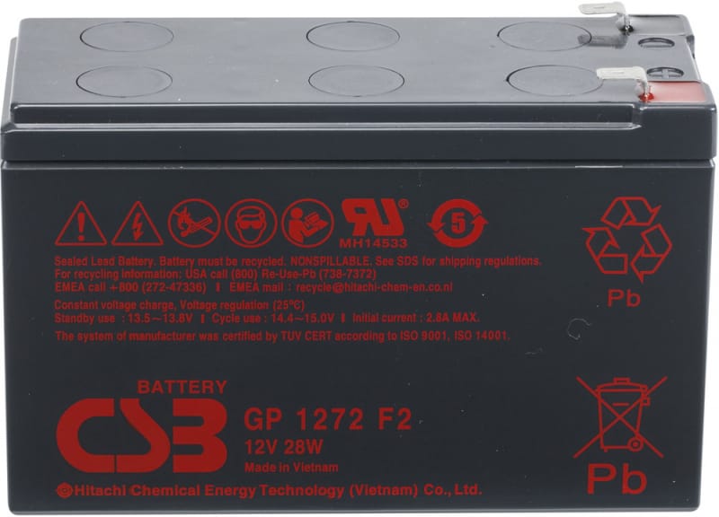 Аккумулятор для ИБП 7.2Ah CSB GP 1272 28W F2