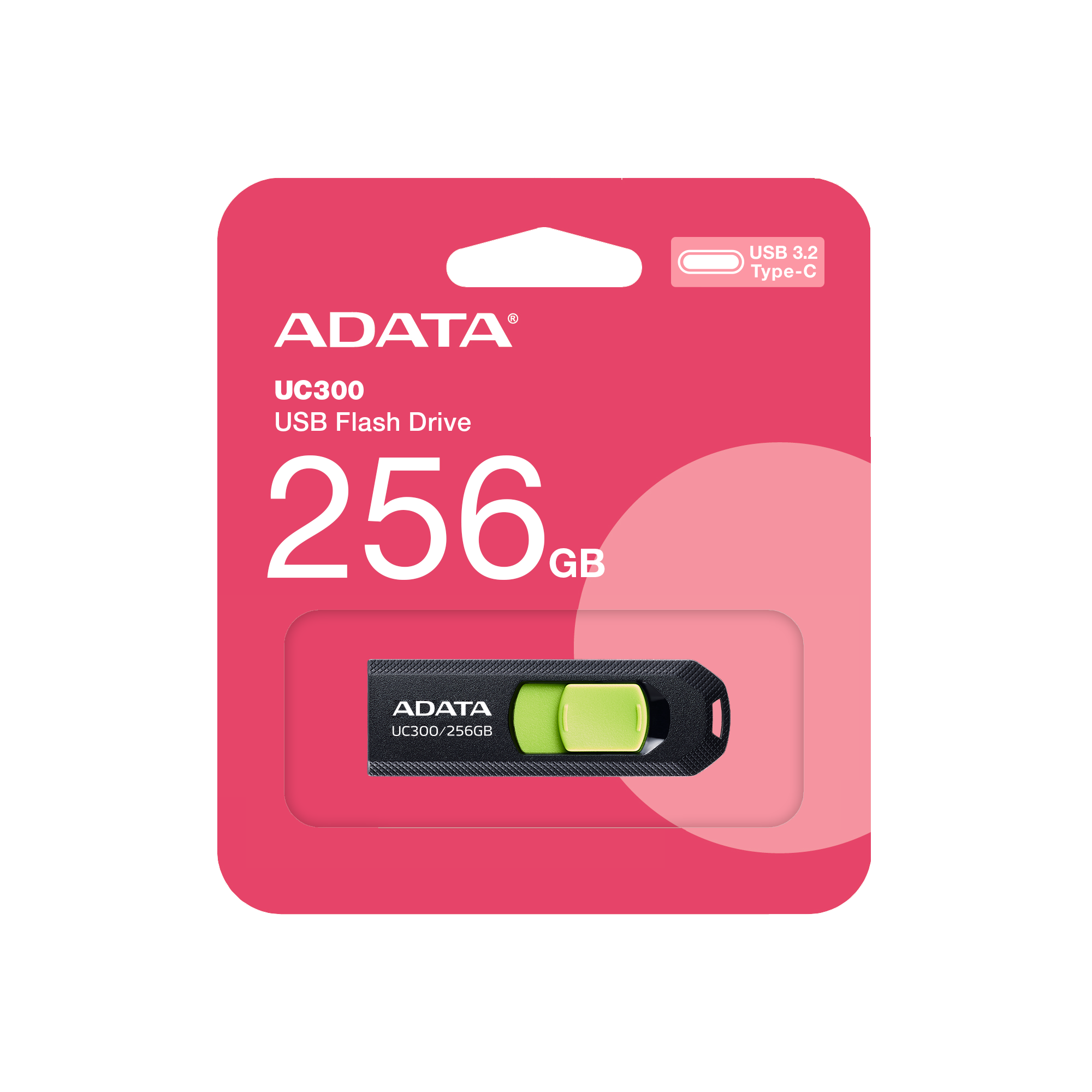 Usb flash disk 256Gb ADATA UC300 (ACHO-UC300-256G-RBK/GN)