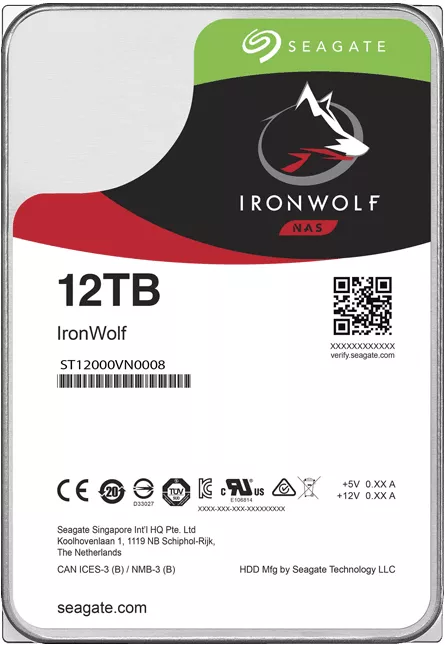Жесткий диск 12Tb Seagate IronWolf (ST12000VN0008)