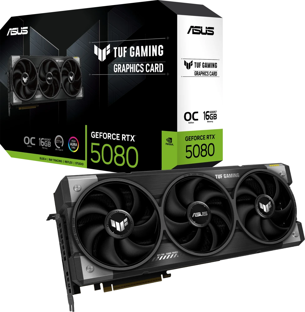 Видеокарта Asus RTX 5080 TUF Gaming OC Edition (TUF-RTX5080-O16G-GAMING)