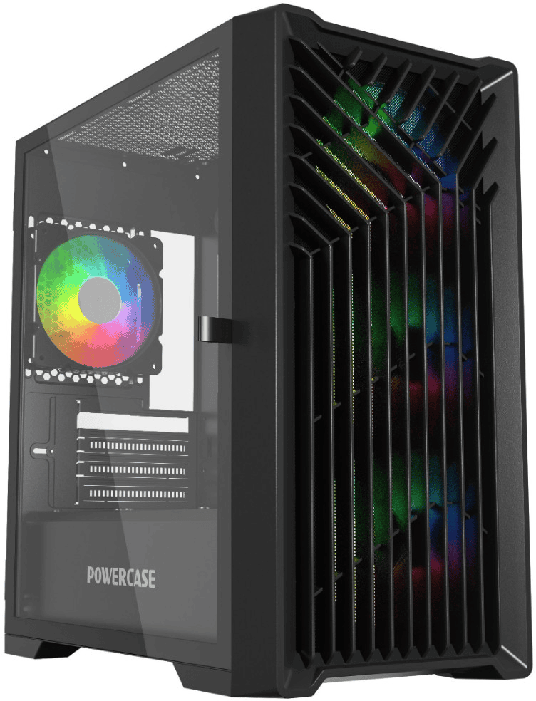 Корпус Powercase Mistral Micro X4B (черный) (CMMXB-L4)